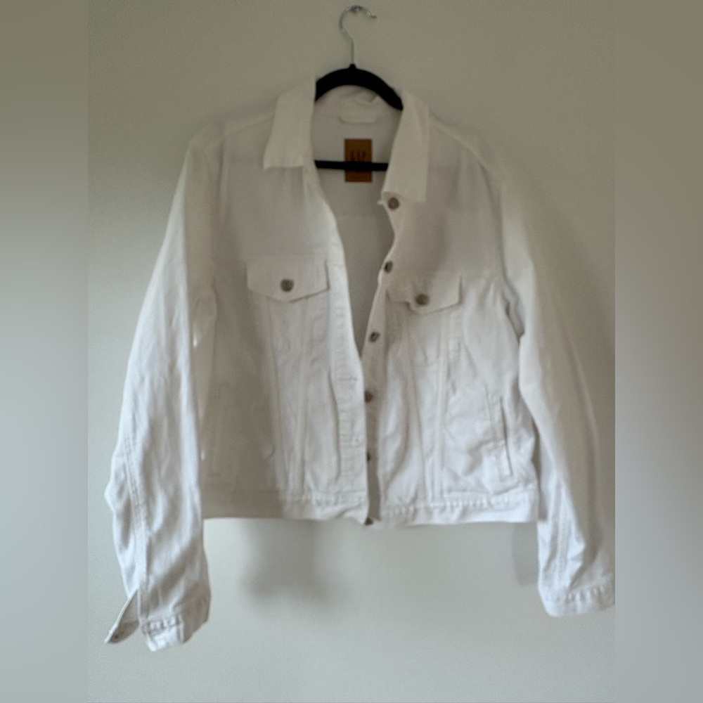 GAP White Denim Jacket XL Tall
